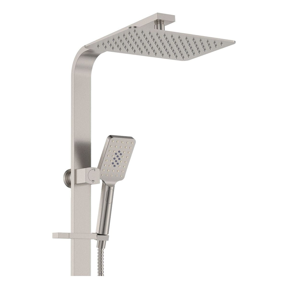 Fienza Tono Deluxe Twin Shower, Brushed Nickel