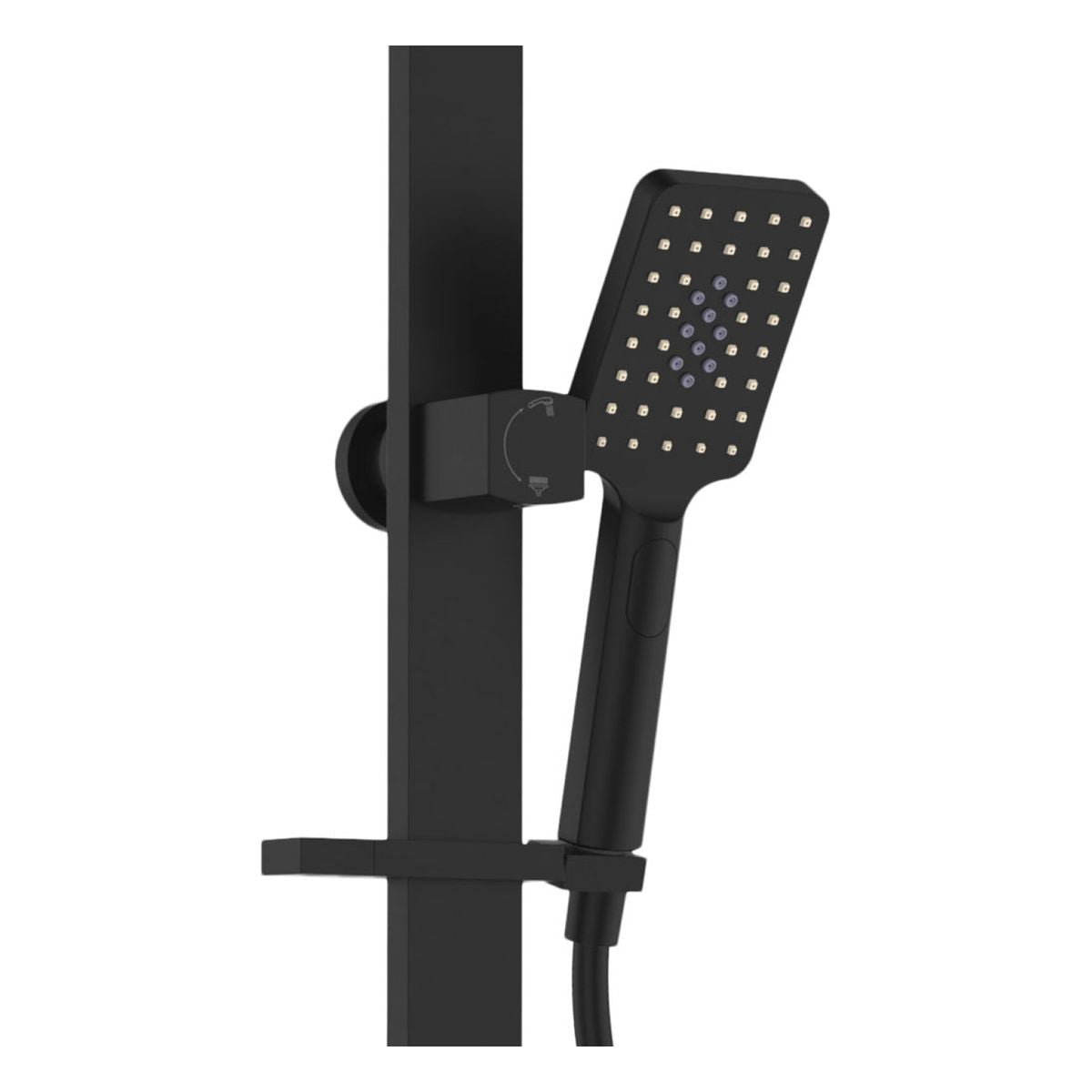 Fienza Tono Deluxe Twin Shower, Matte Black