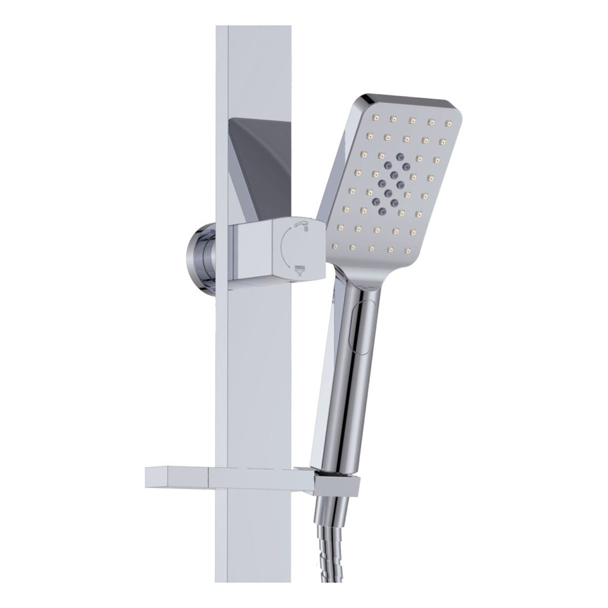 Fienza Tono Deluxe Twin Shower, Chrome