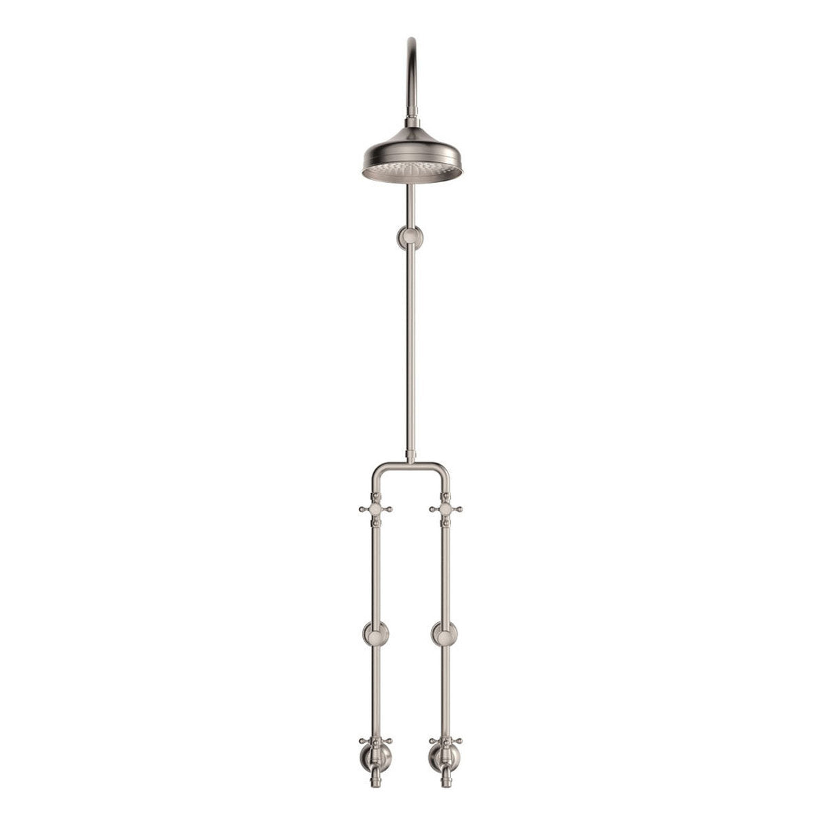 Fienza Lillian Exposed Rail Shower & Bath Set, Brushed Nickel