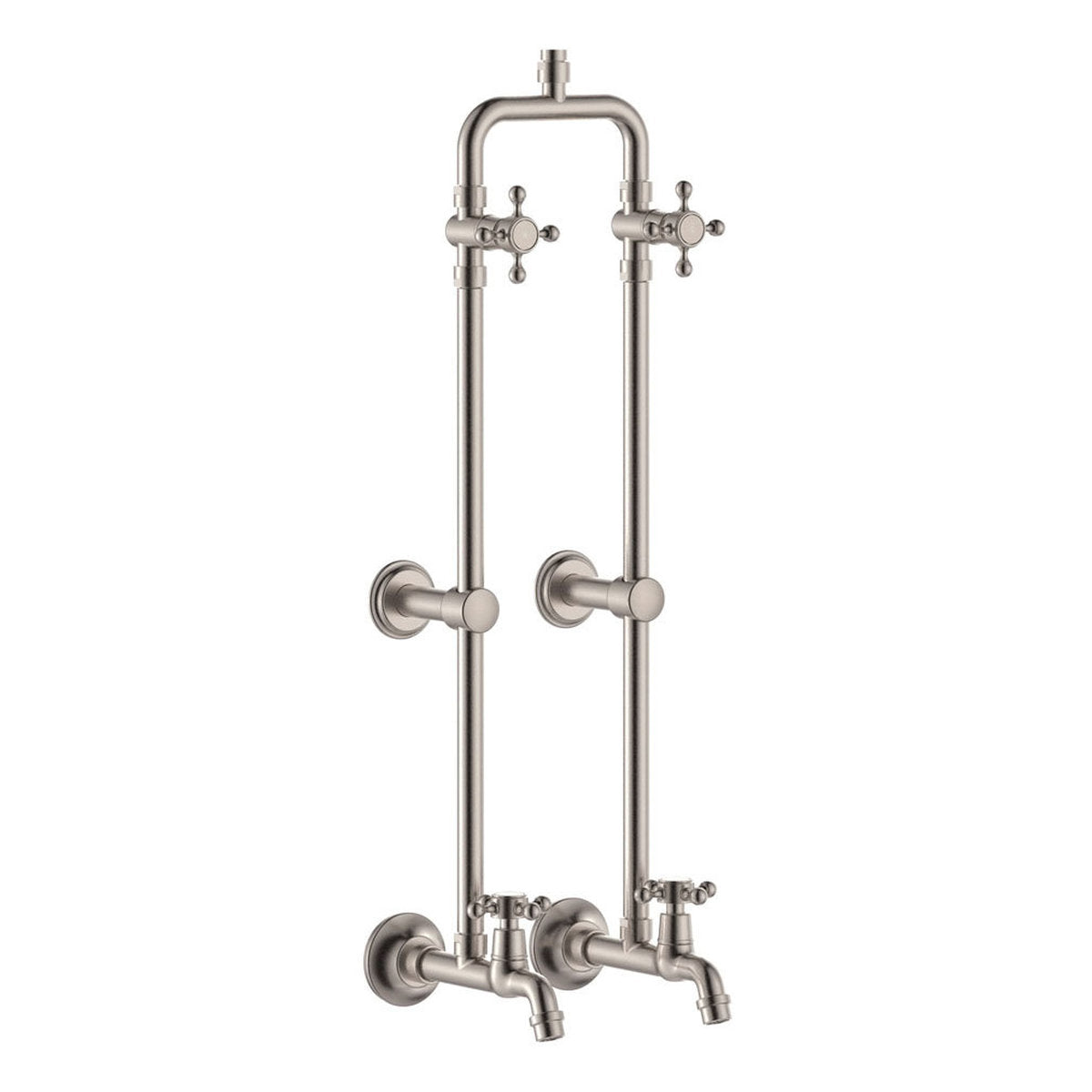 Fienza Lillian Exposed Rail Shower & Bath Set, Brushed Nickel