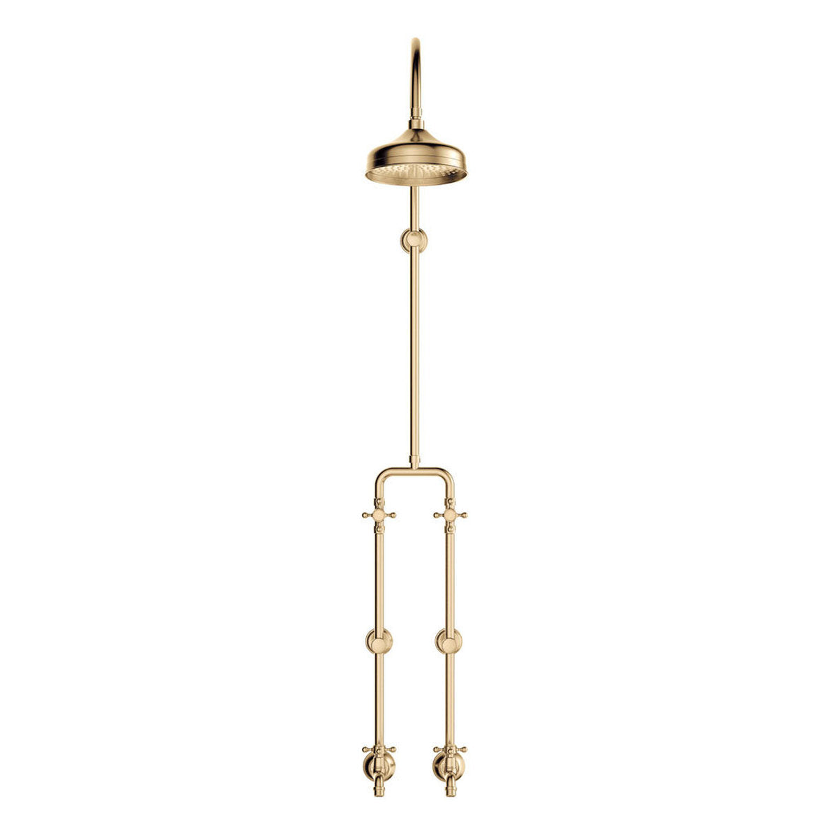 Fienza Lillian Exposed Rail Shower & Bath Set, Urban Brass