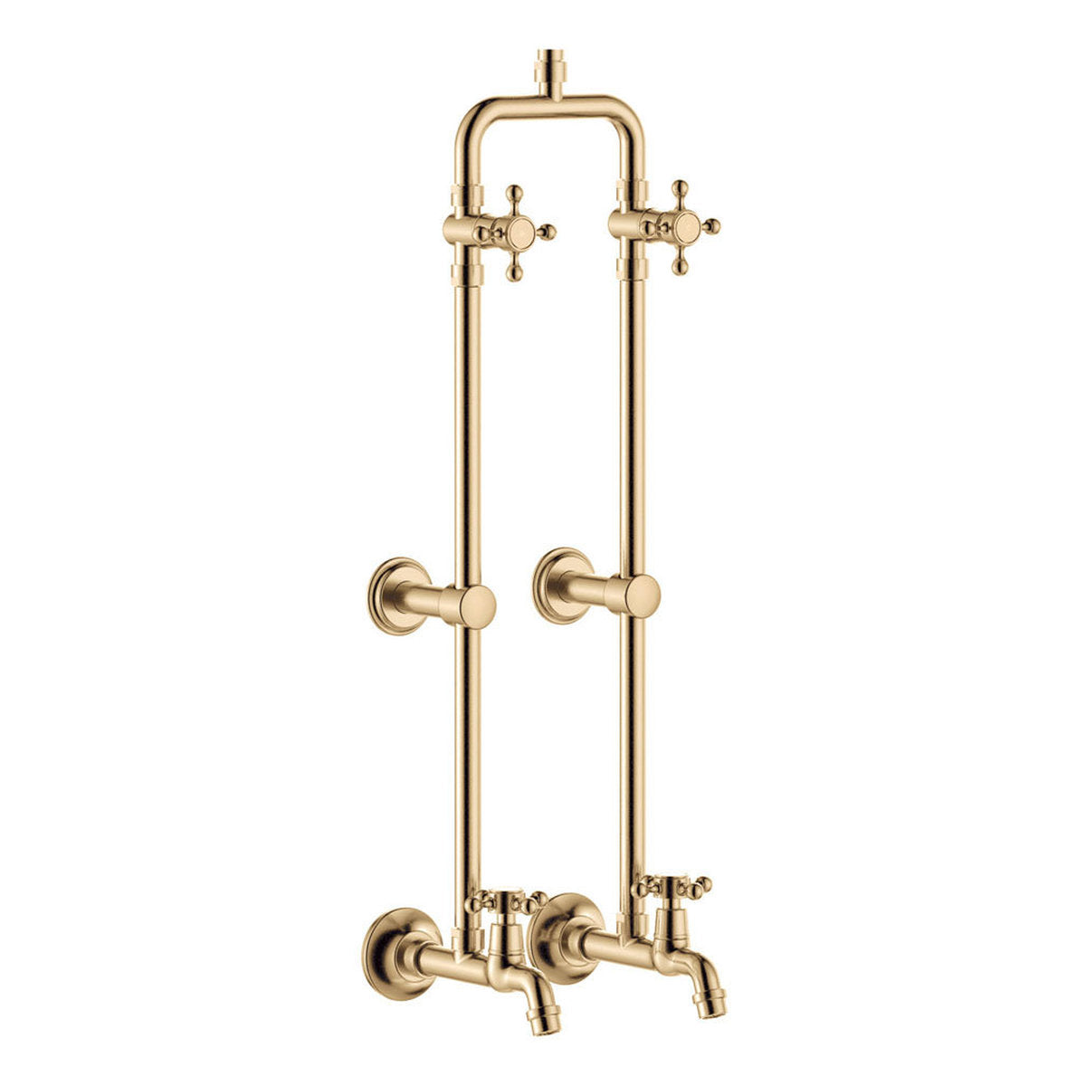 Fienza Lillian Exposed Rail Shower & Bath Set, Urban Brass