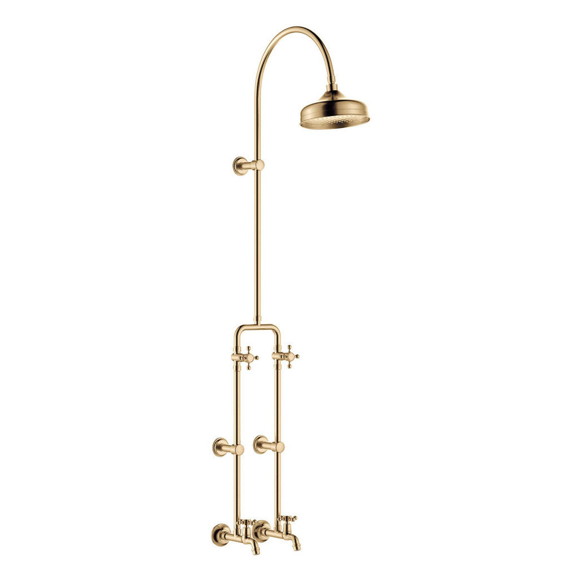 Fienza Lillian Exposed Rail Shower & Bath Set, Urban Brass