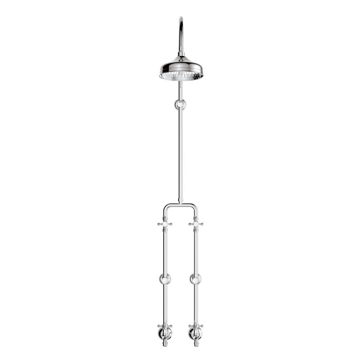 Fienza Lillian Exposed Rail Shower & Bath Set, Chrome
