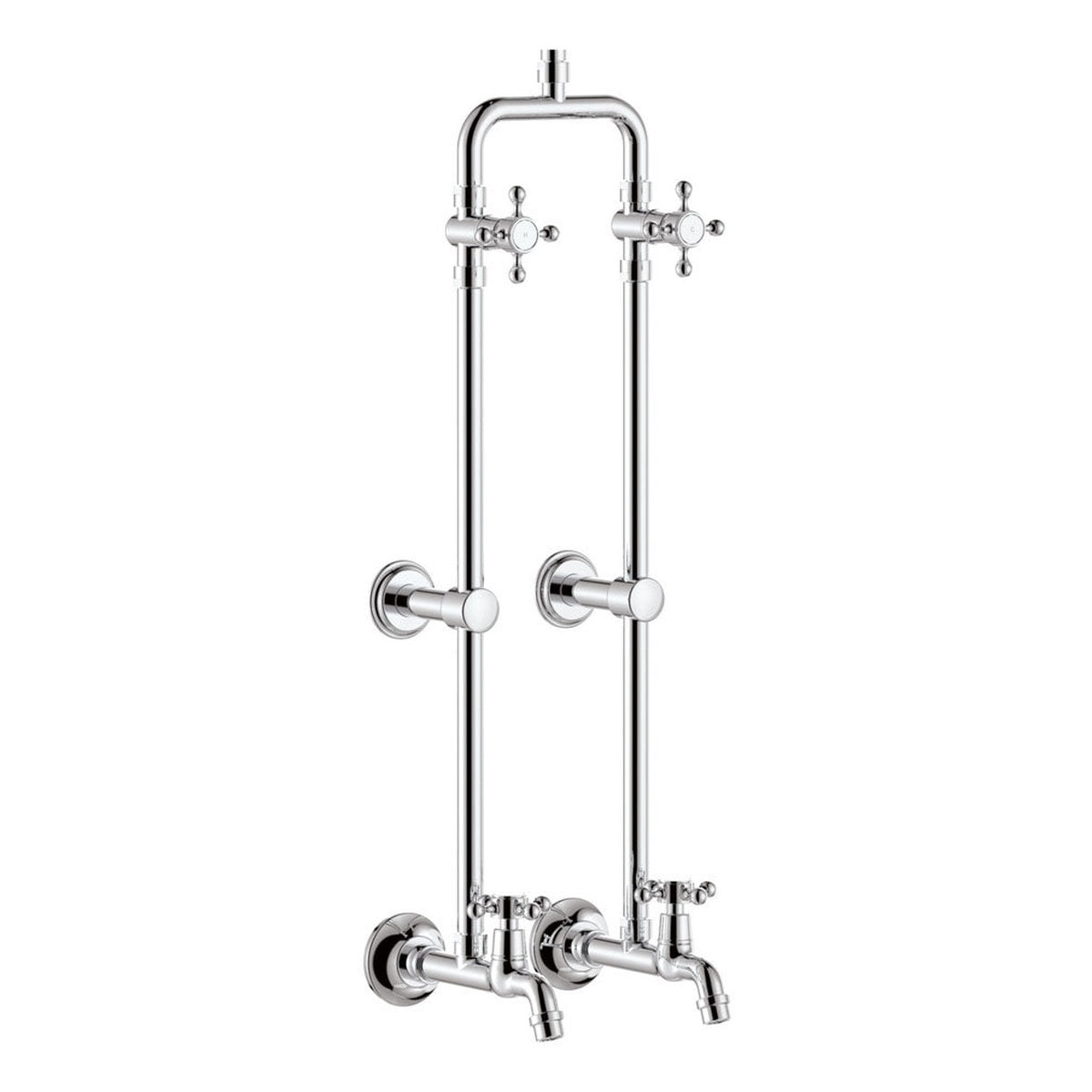 Fienza Lillian Exposed Rail Shower & Bath Set, Chrome