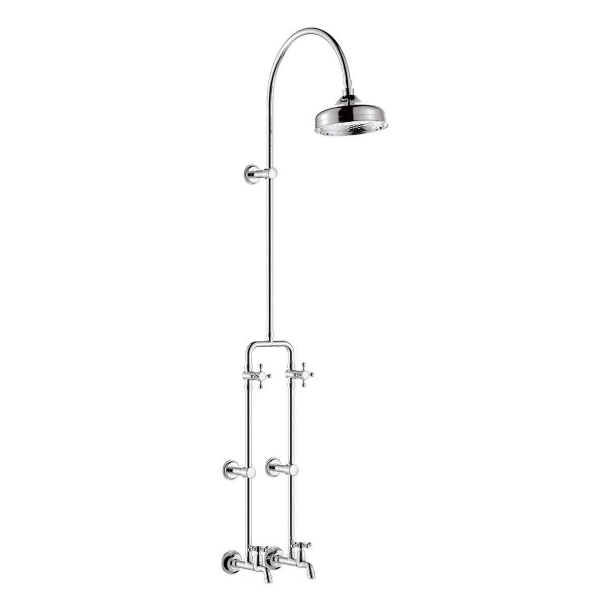 Fienza Lillian Exposed Rail Shower & Bath Set, Chrome