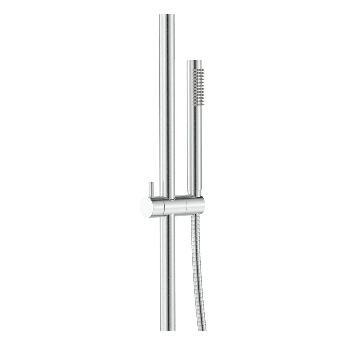 Fienza Kaya Wall Mounted Outdoor Twin Shower, Brushed Stainless Steel