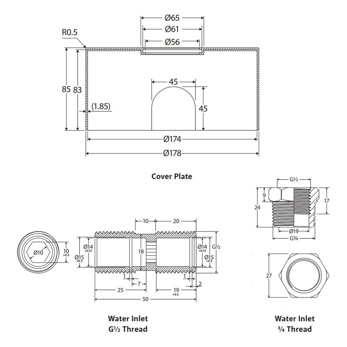 Fienza Kaya Outdoor Shower Hose Connection Kit