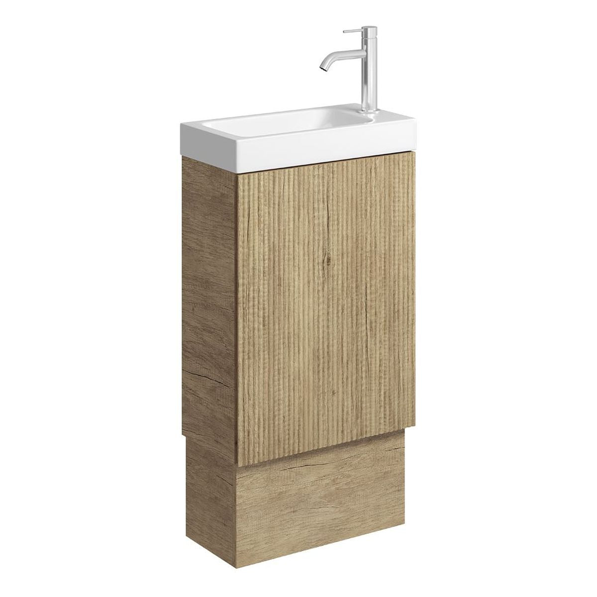 Fienza Denzel Minka 450 Vanity on Kickboard, No Overflow, Scandi Oak