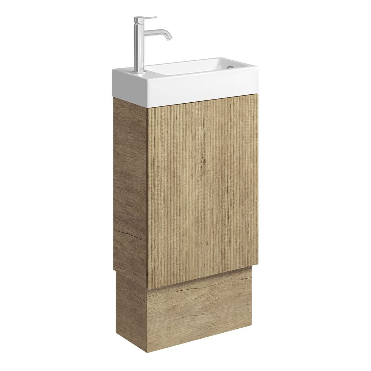 Fienza Minka 450 Vanity on Kickboard with Overflow, Scandi Oak