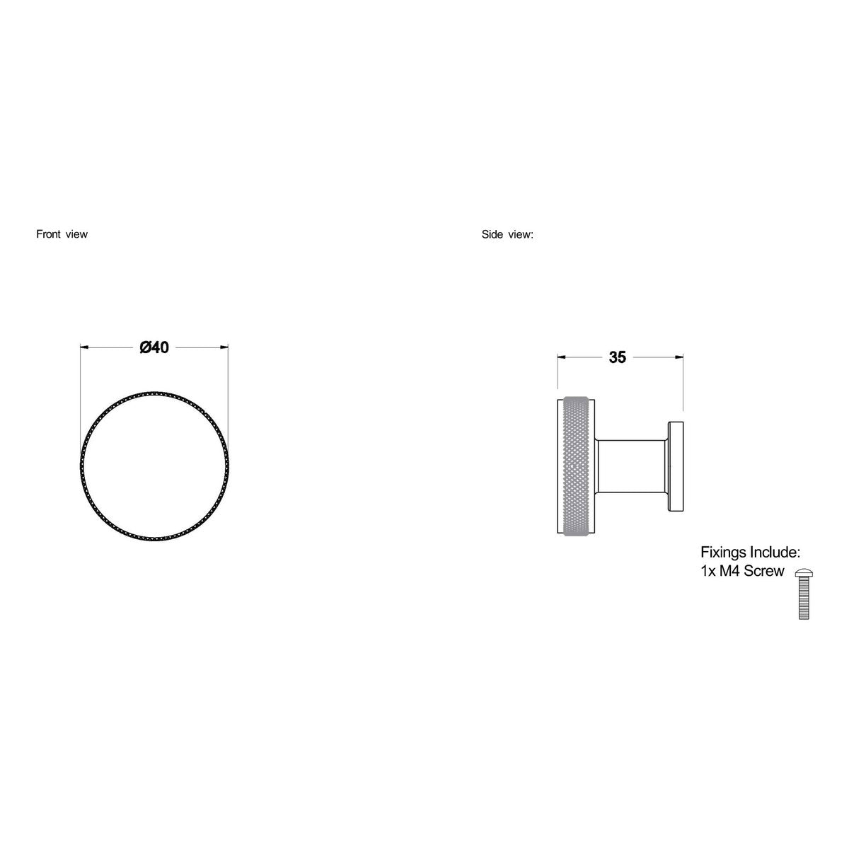 Brodware Yokato 40mm Knob