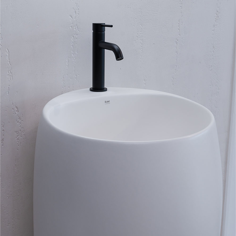 RAK Cloud Freestanding Basin, Matte White