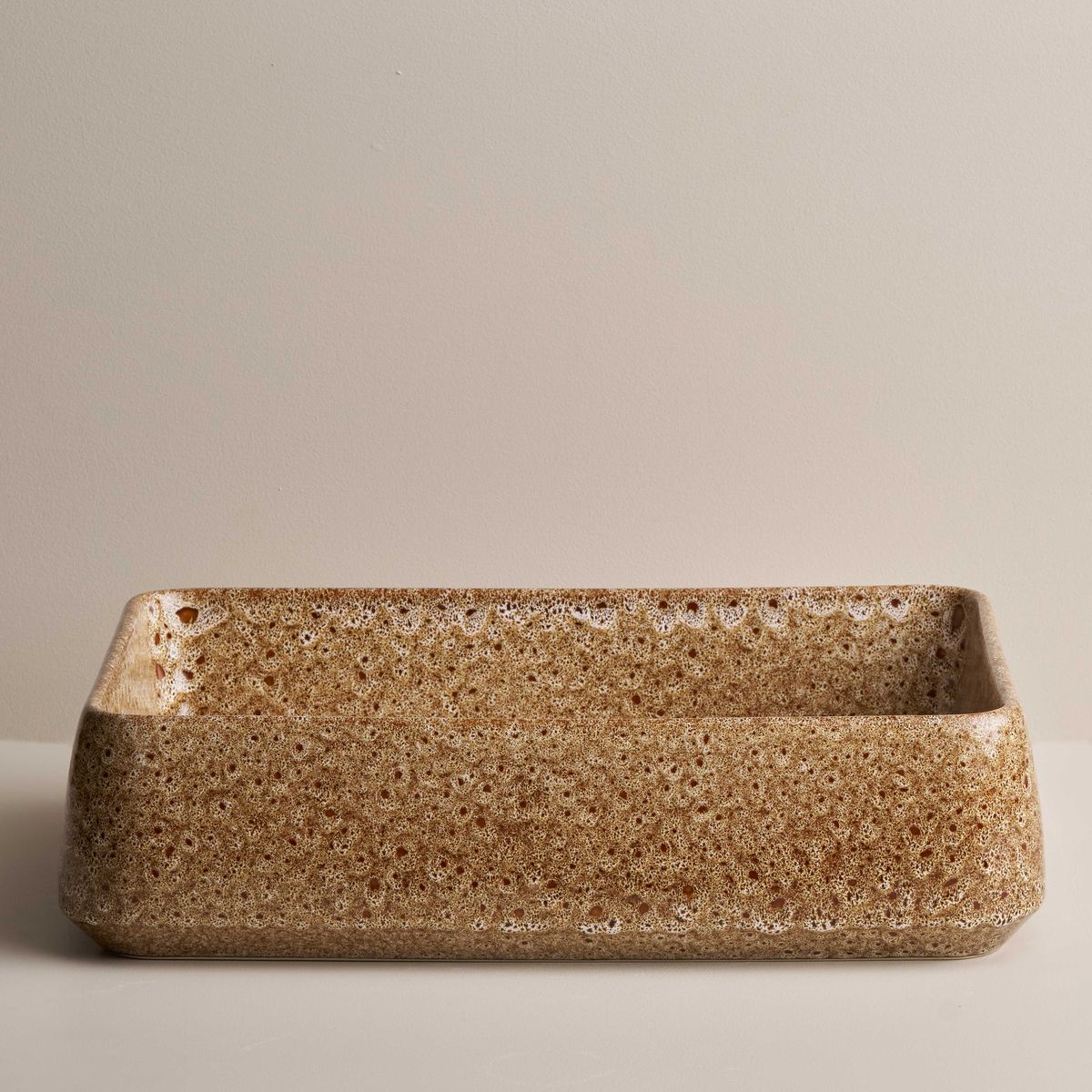 Kiln 515 Rectangular Hand Basin - White Ochre