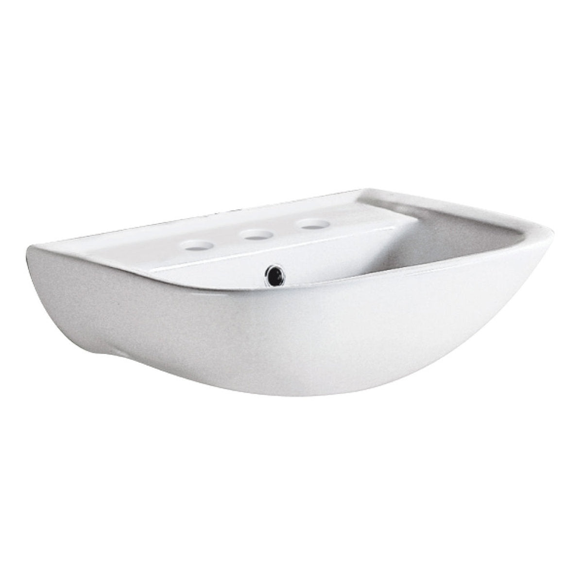 Fienza RAK Lara Wall Basin, 3 Tap Holes