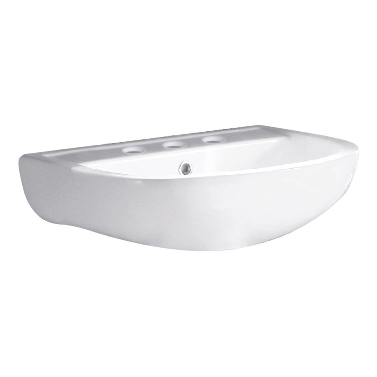 Fienza RAK Compact 450 Wall Basin, 3 Tap Holes