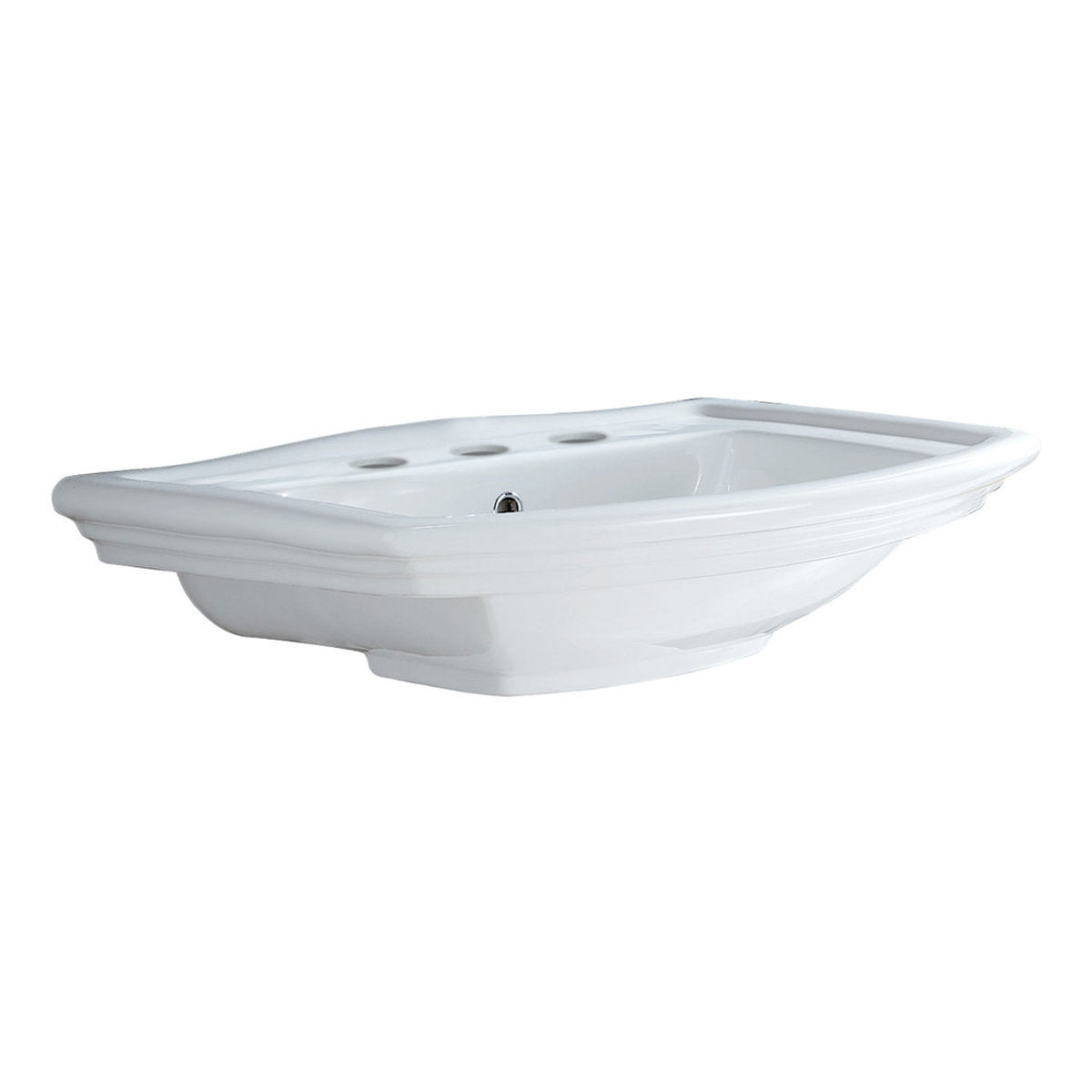 Fienza RAK Washington Wall Basin, 3 Tap Holes