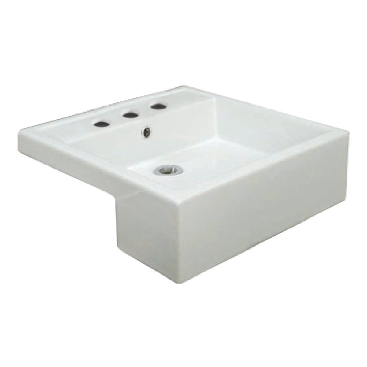 Fienza RAK Nova Semi-Recessed Basin, 3 Tap Holes