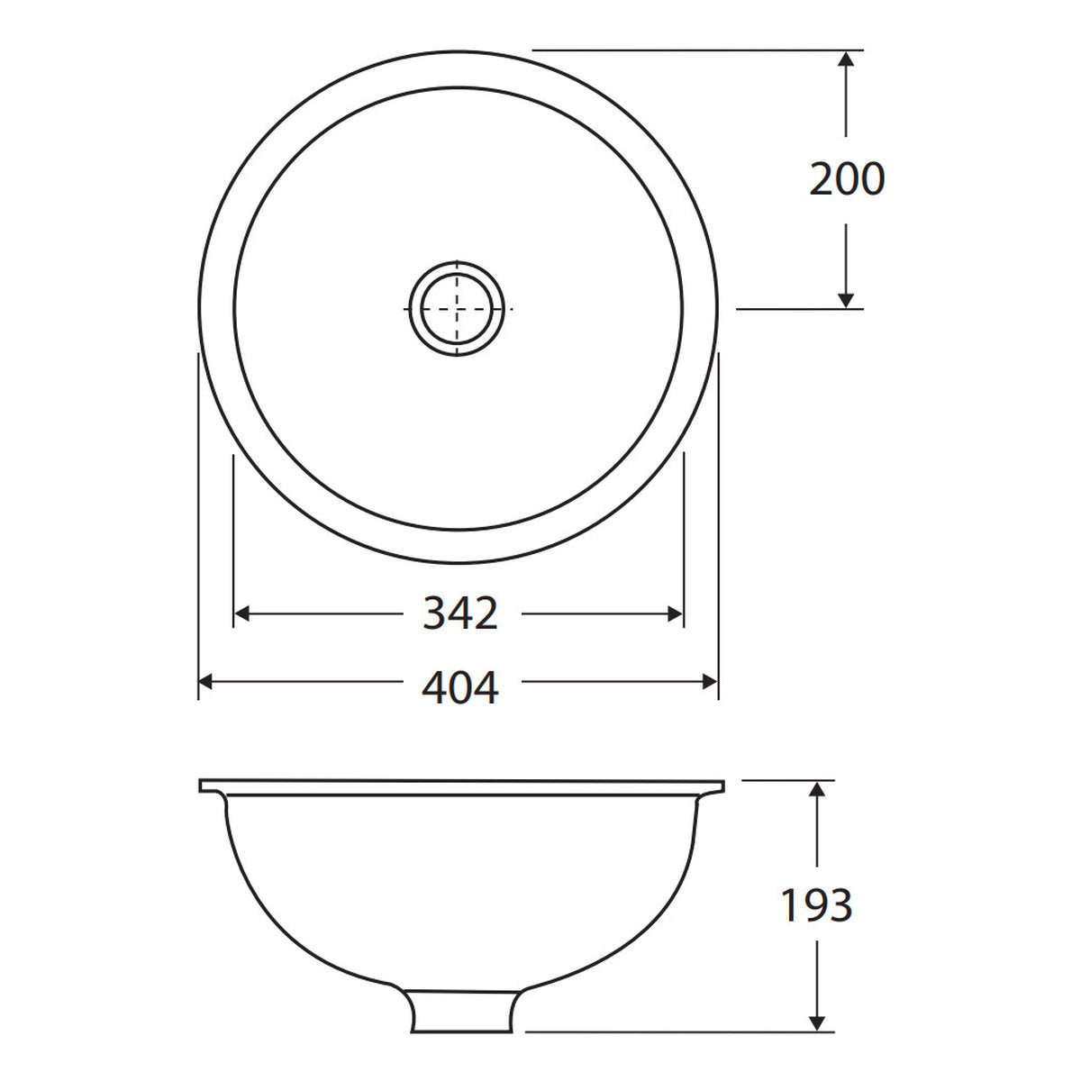 Fienza RAK Emma Fully-Inset/Undermounted Basin