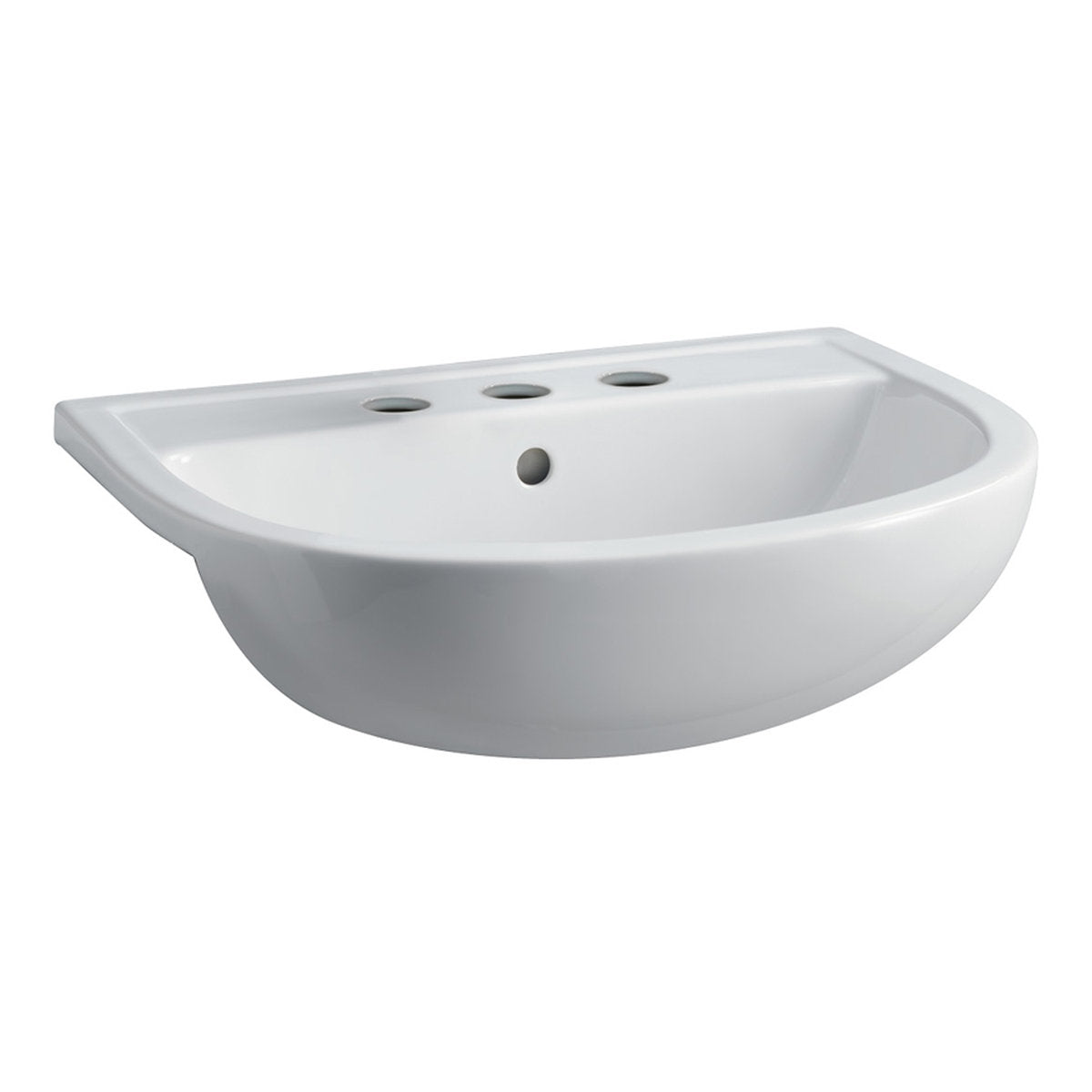 Fienza RAK Compact Semi-Recessed Basin, 3 Tap Holes