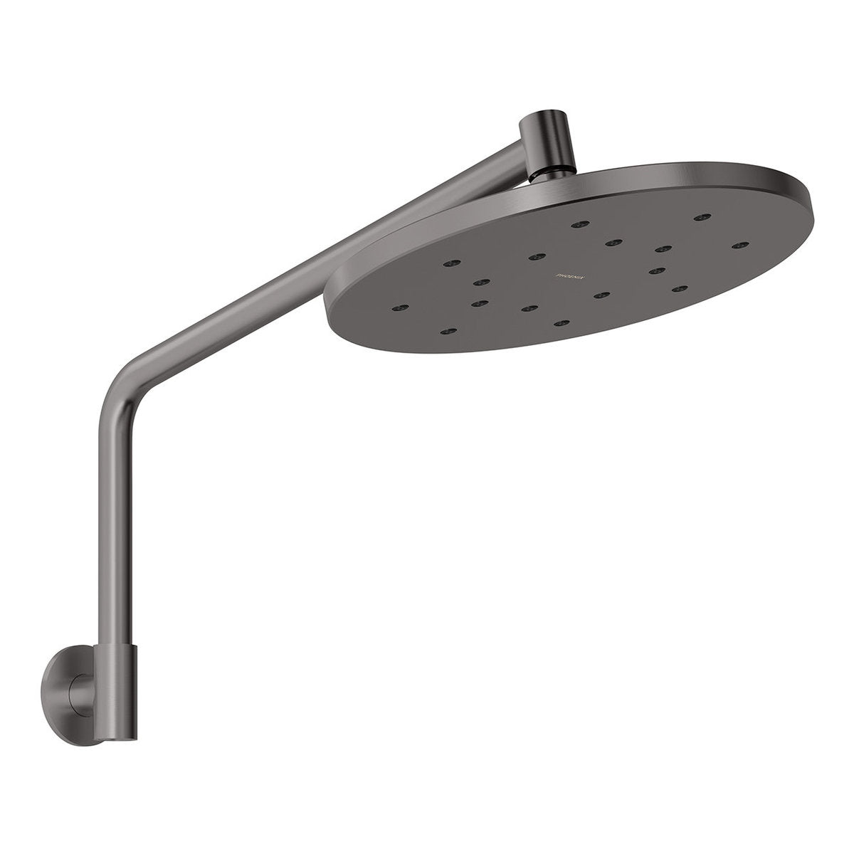 Phoenix Ormond High-Rise Shower Arm & Rose - 4 Star, Brushed Carbon