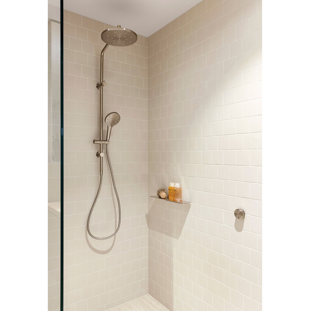 Phoenix Ormond Twin Shower - 4 Star, Brushed Nickel