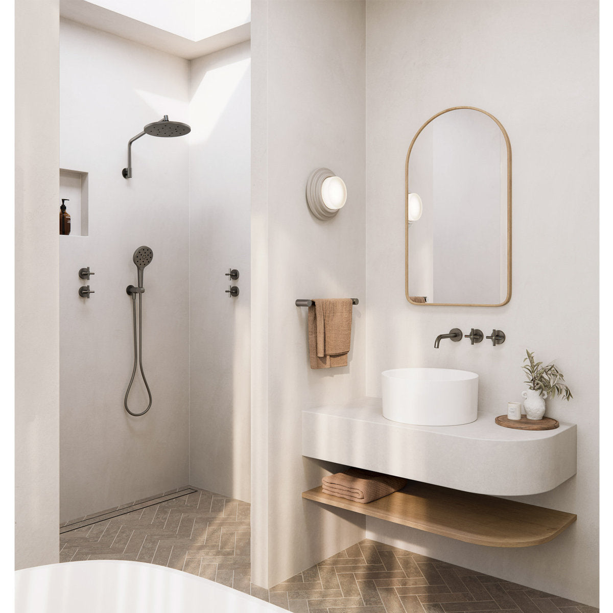 Phoenix Ormond Hand Shower - 4 Star, Brushed Carbon