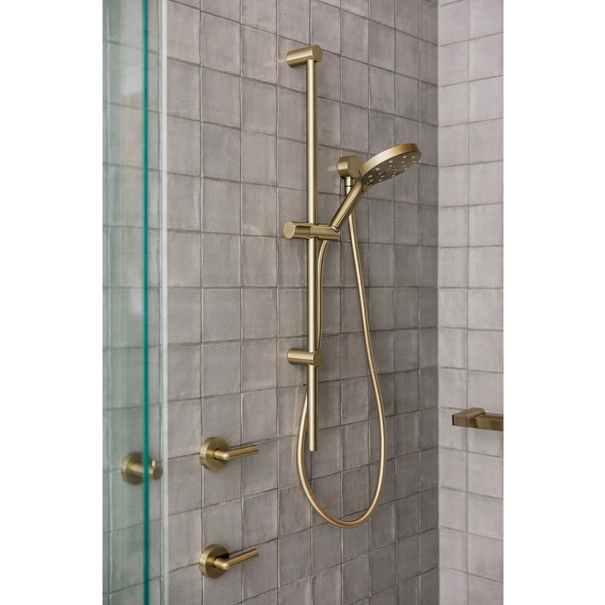 Phoenix Ormond Rail Shower - 4 Star, Brushed Gold