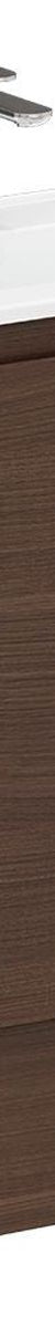 Siska Slim Walnut 600 Vanity on Kickboard