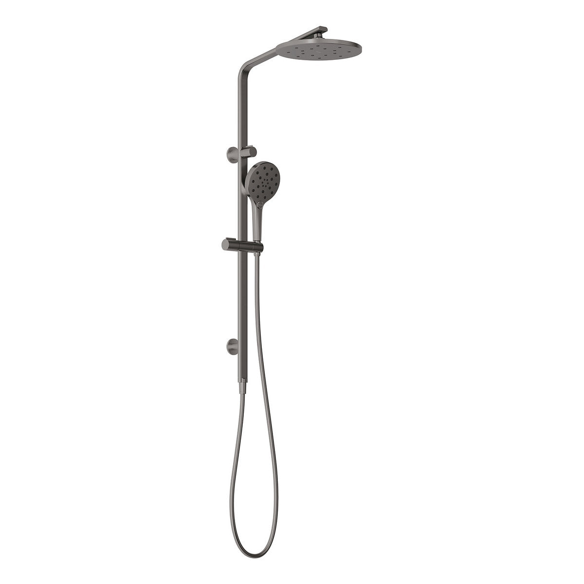 Phoenix Oxley Twin Shower - 4 Star, Brushed Carbon