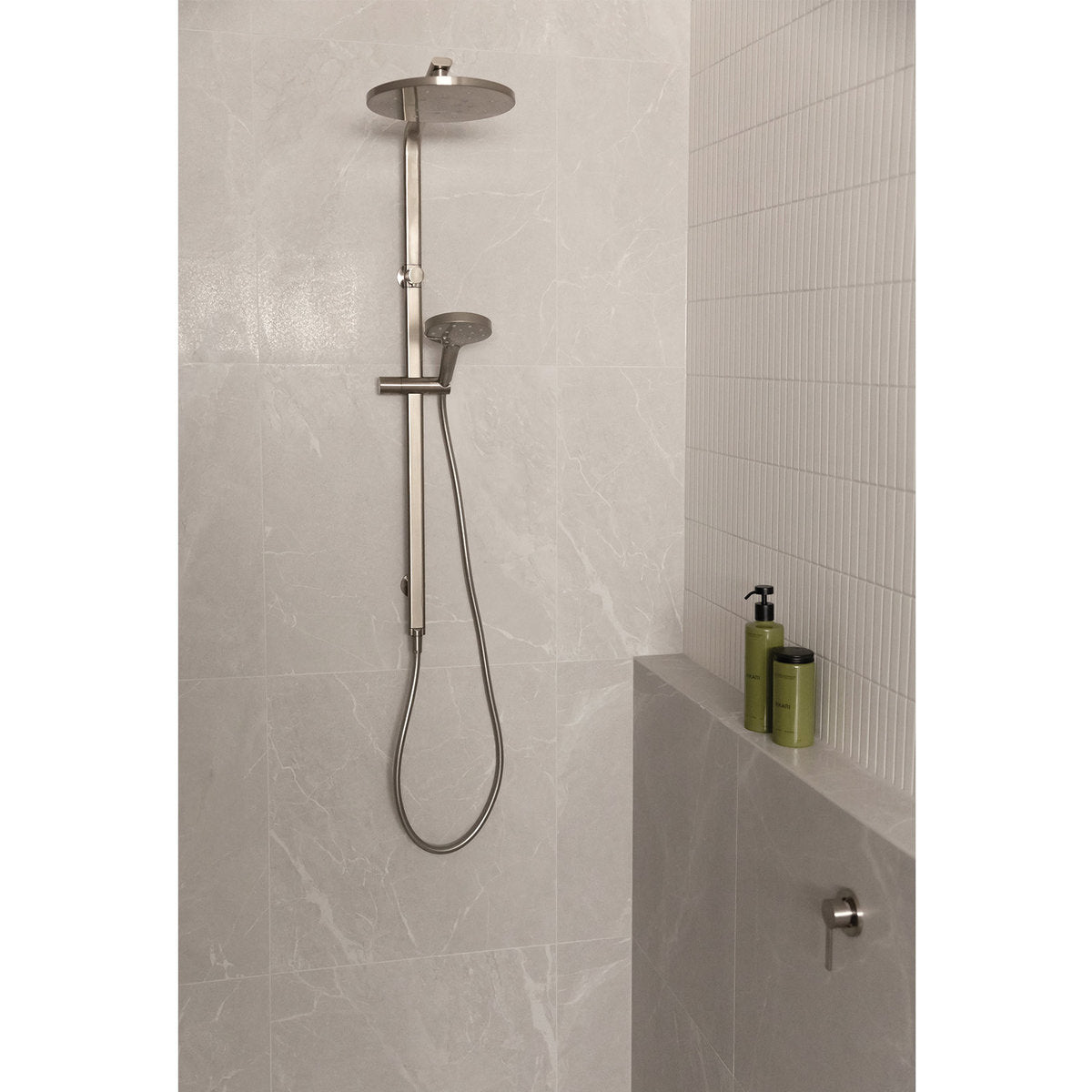 Phoenix Oxley Twin Shower - 4 Star, Brushed Nickel