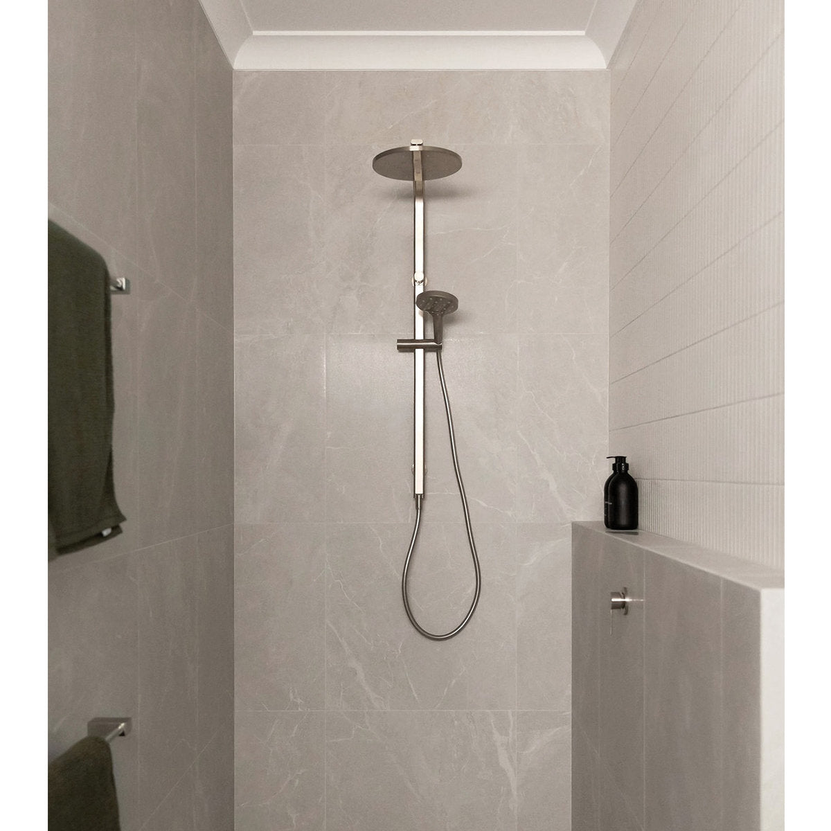 Phoenix Oxley Twin Shower - 4 Star, Brushed Nickel