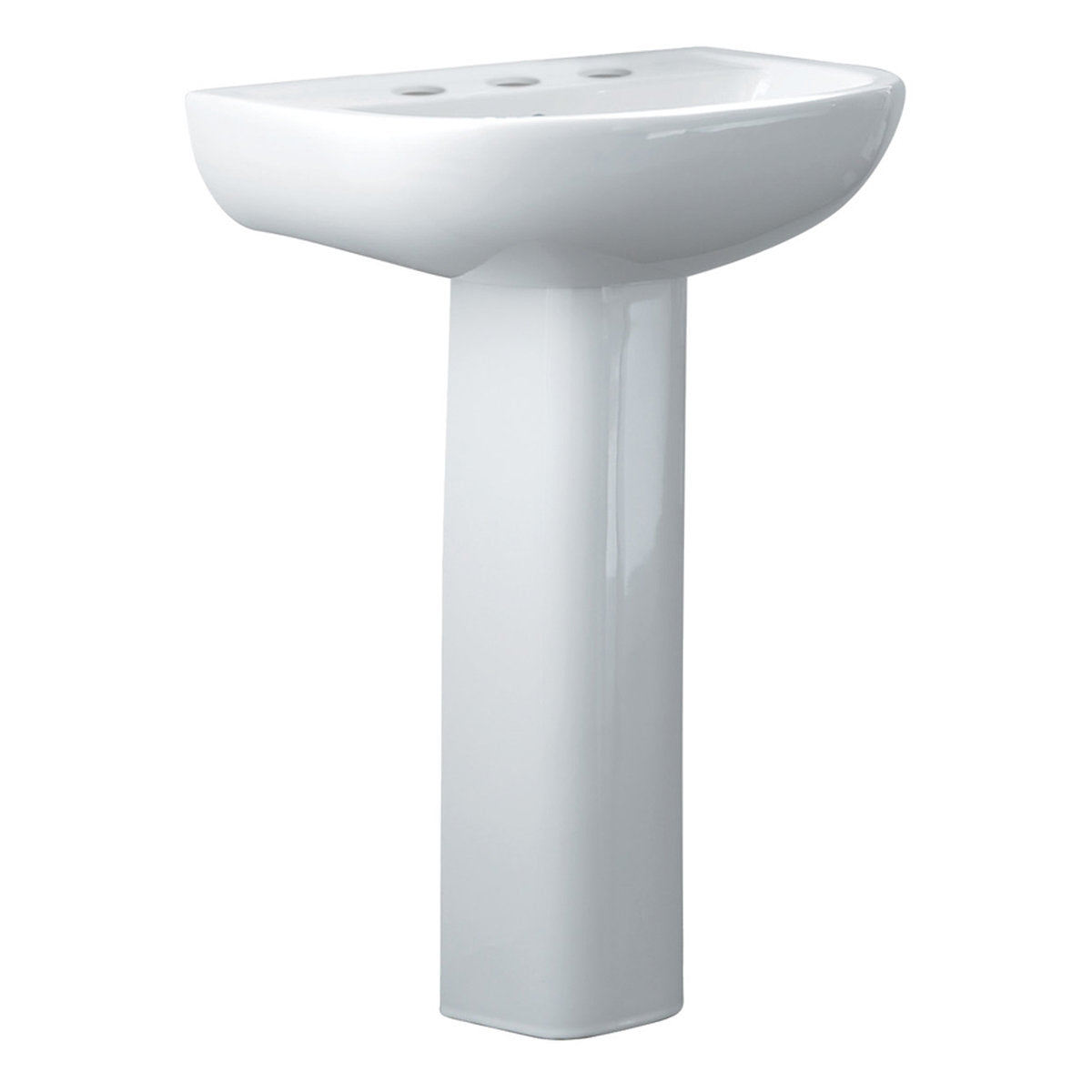 Fienza RAK Compact 550 Pedestal Basin, 3 Tap Holes
