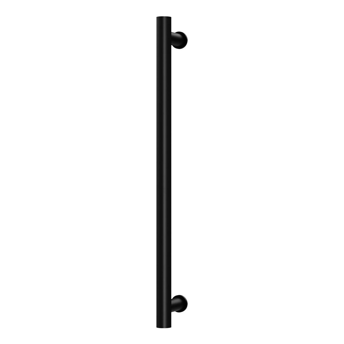 Phoenix Heated Towel Rail Round 600mm - Matte Black