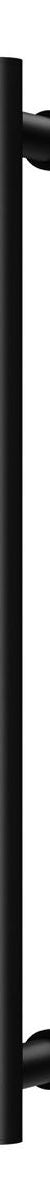 Phoenix Heated Towel Rail Round 600mm - Matte Black
