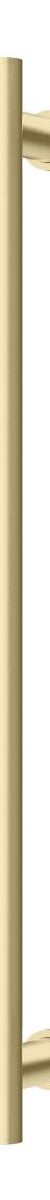 Phoenix Heated Towel Rail Round 600mm - Brushed Gold
