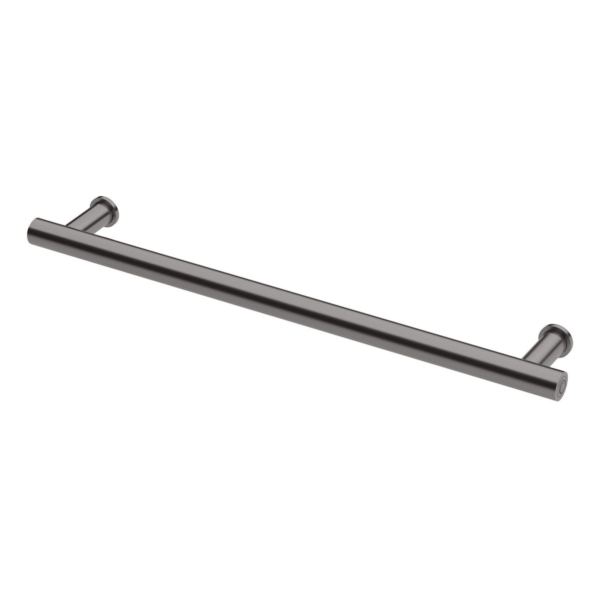 Phoenix Heated Towel Rail Round 600mm - Brushed Carbon