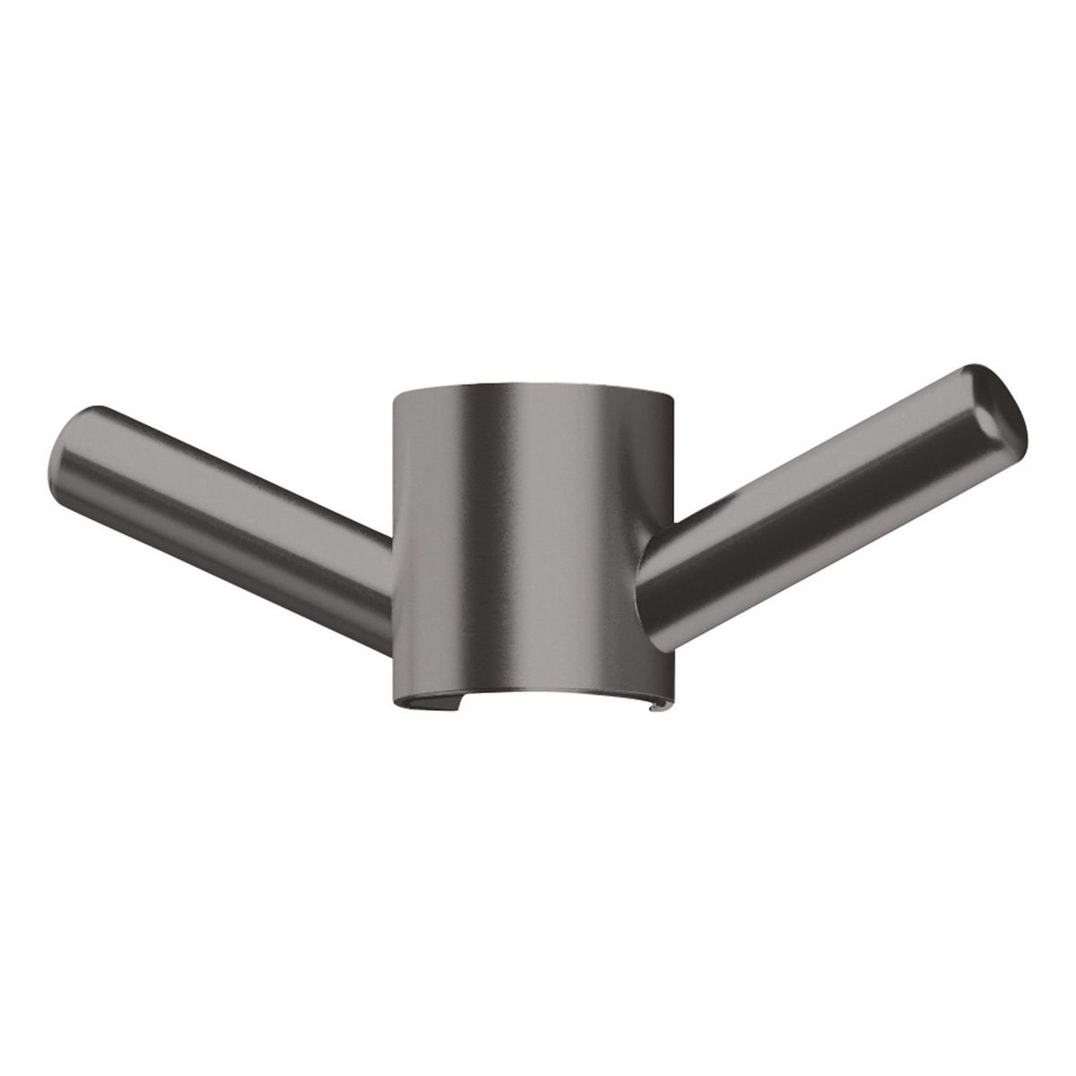 Phoenix Vertical Rail Hook Round - Brushed Carbon