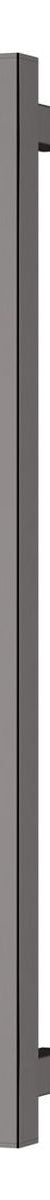 Phoenix Heated Towel Rail Square 600mm - Brushed Carbon