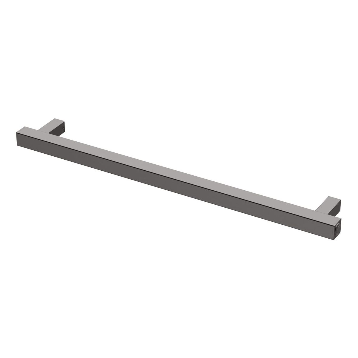 Phoenix Heated Towel Rail Square 600mm - Brushed Carbon