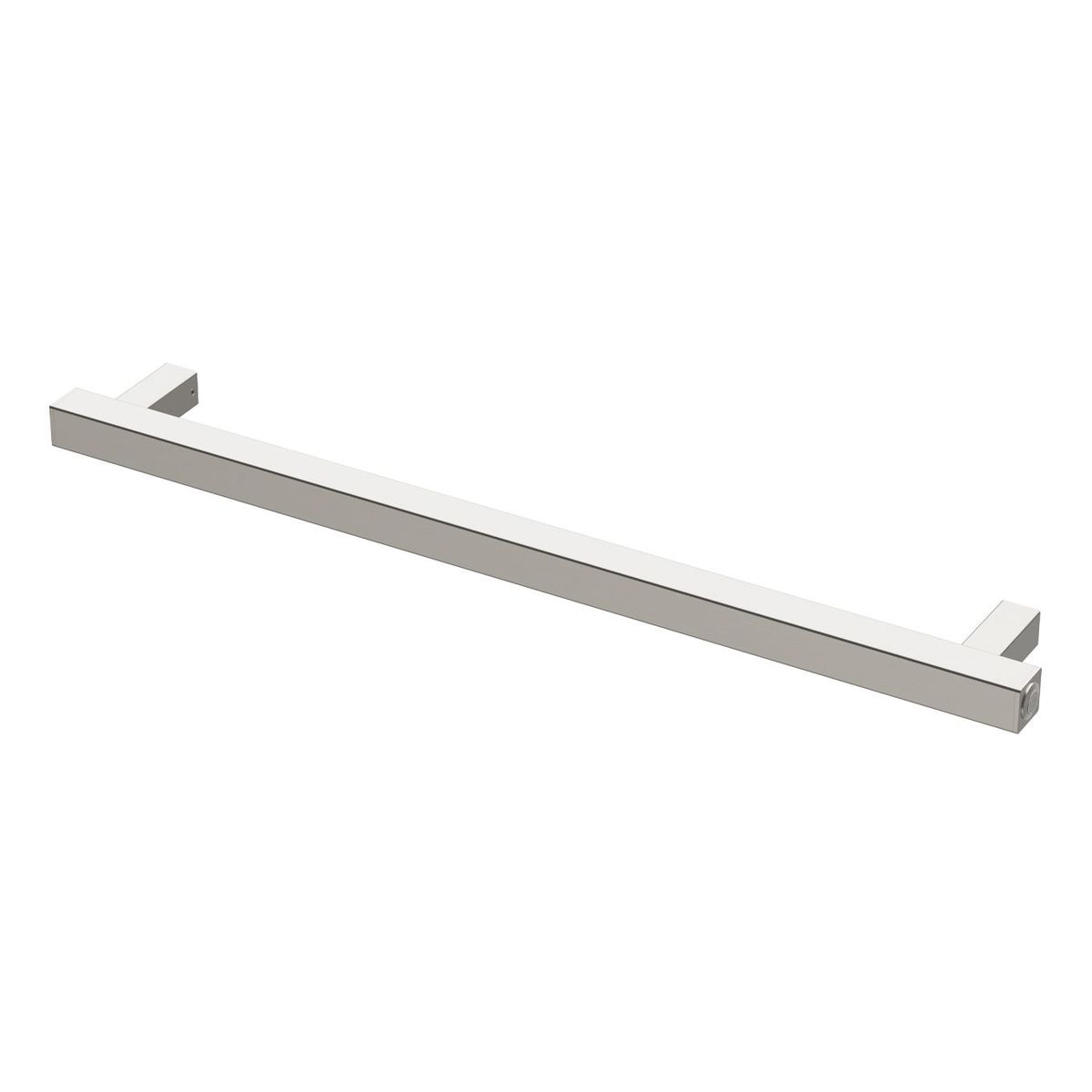 Phoenix Heated Towel Rail Square 600mm - Brushed Nickel