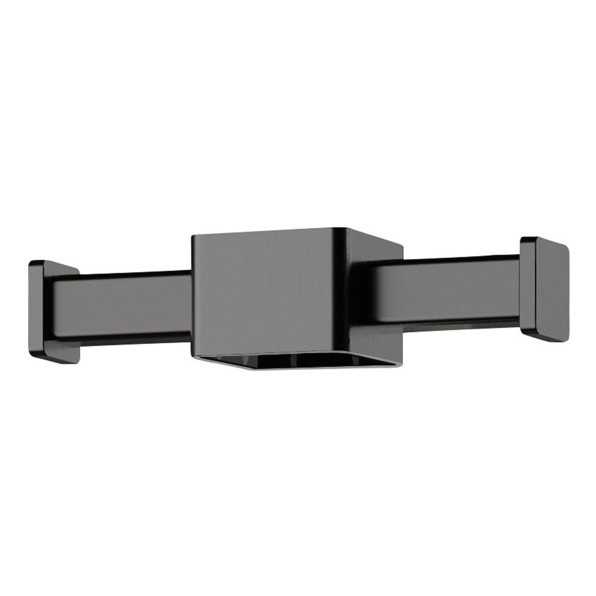 Phoenix Vertical Rail Hook Square - Brushed Carbon