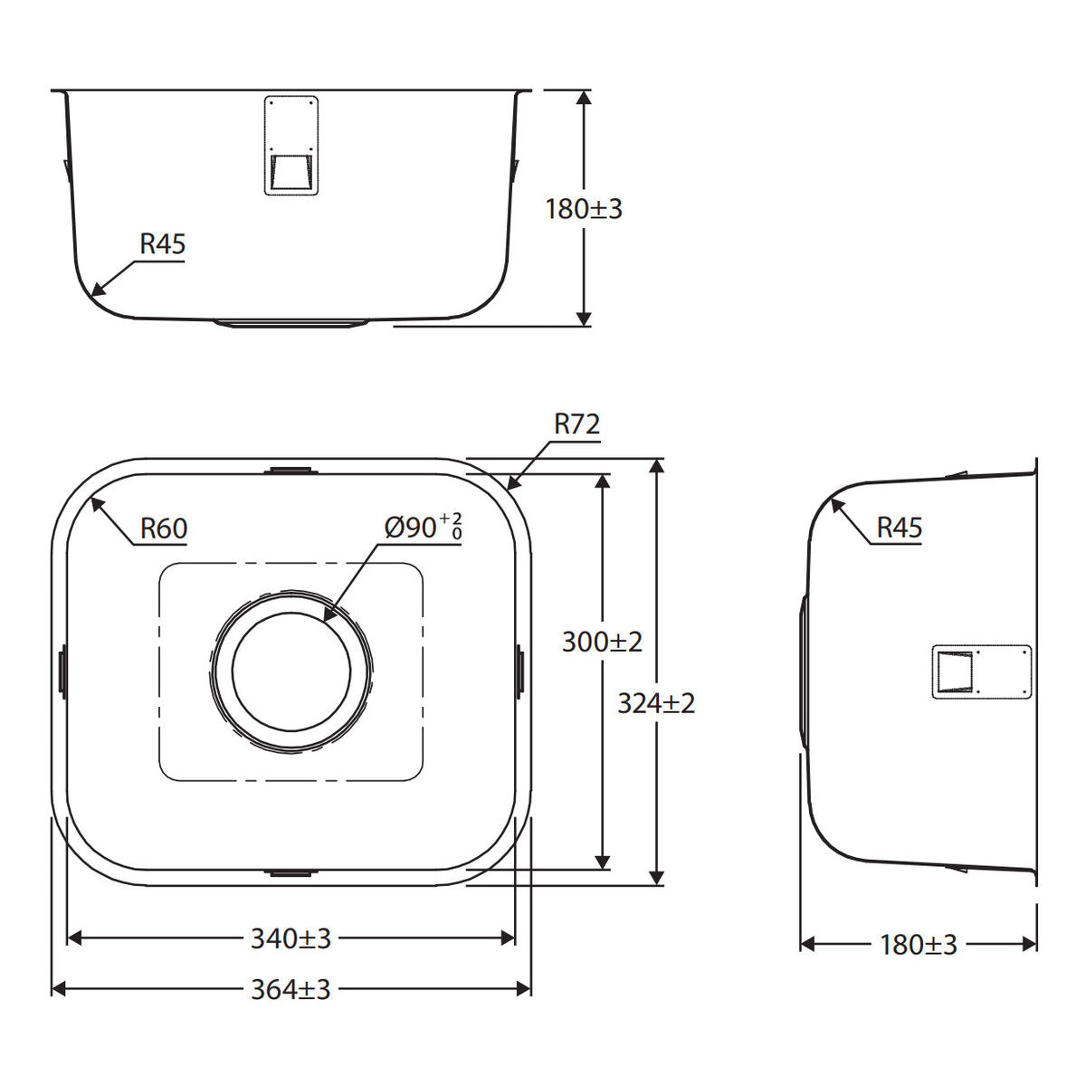 Fienza Tiva 365 Single Kitchen Sink