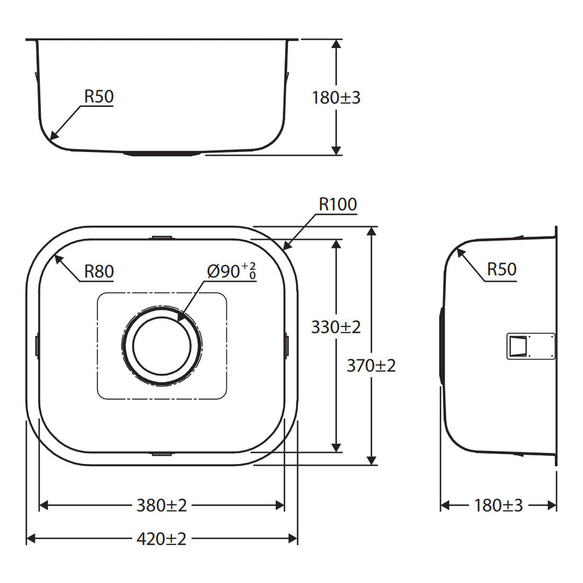 Fienza Tiva 420 Single Kitchen Sink