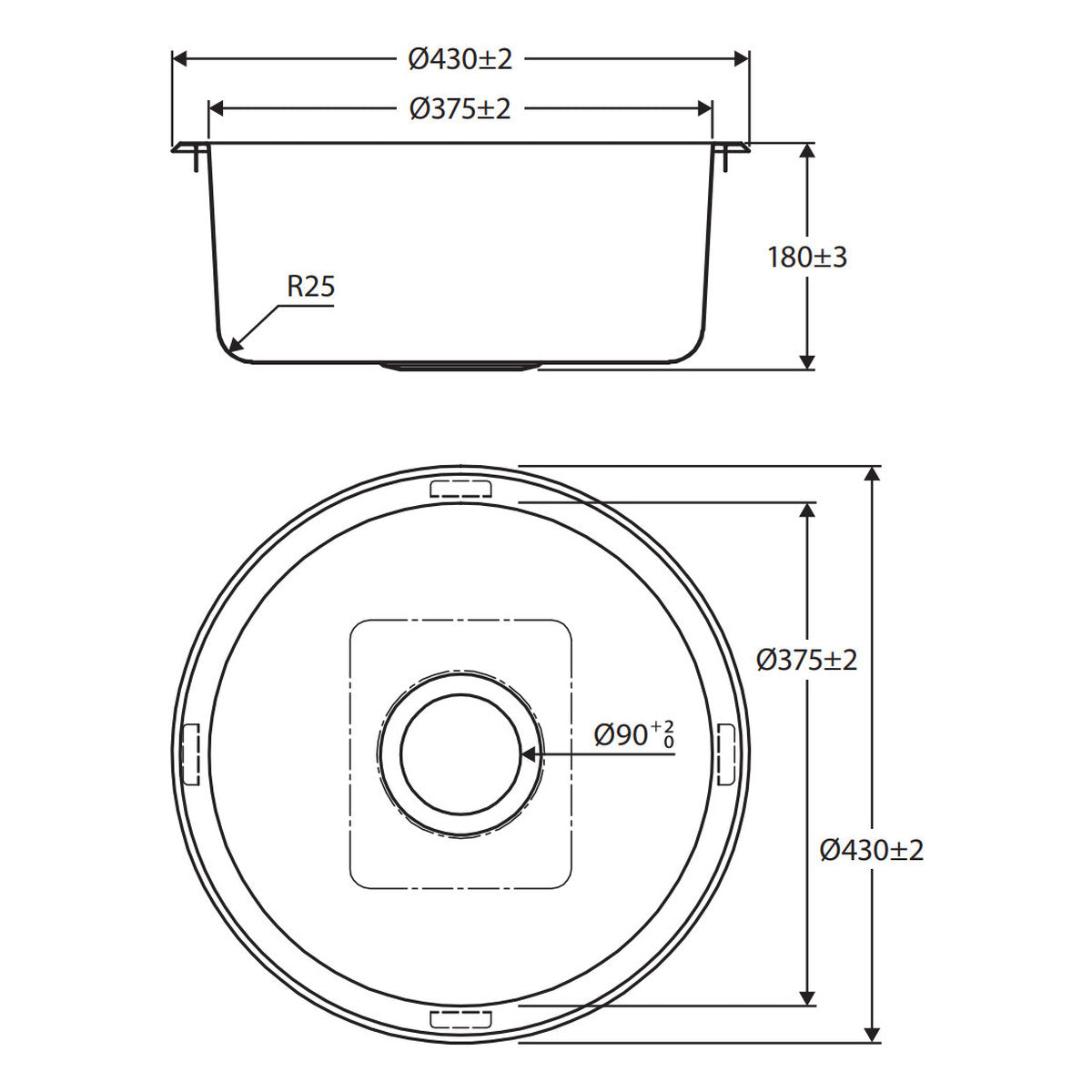 Fienza Tiva Round Kitchen Sink