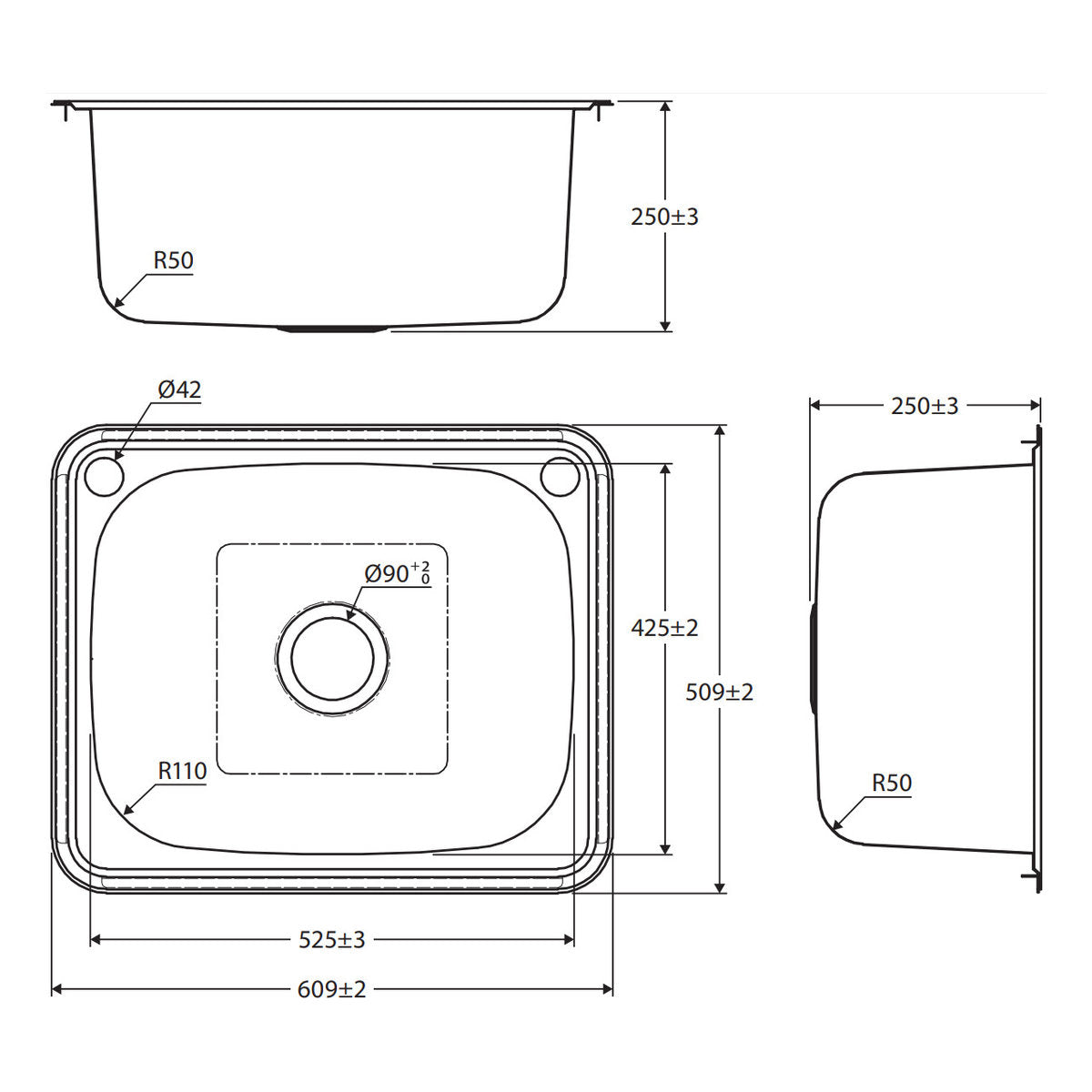 Fienza Tiva 50L Laundry Sink