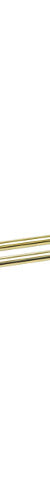Finesa Double Towel Rail 600mm - Modern Brass