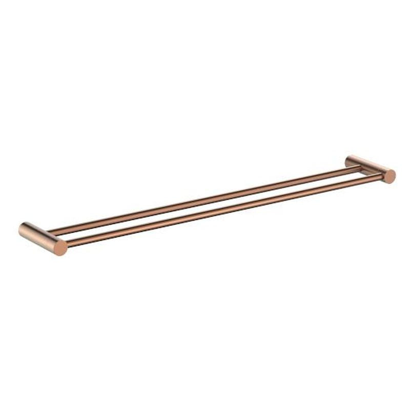 Millennium Finesa Double Towel Rail 800mm Rosa