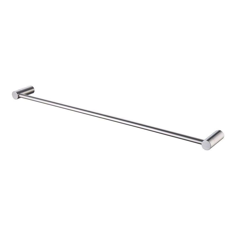 Finesa Single Towel Rail 800mm Brushed Nickel