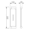 Finesa Shower Shelf 350mm Chrome & Matte Black